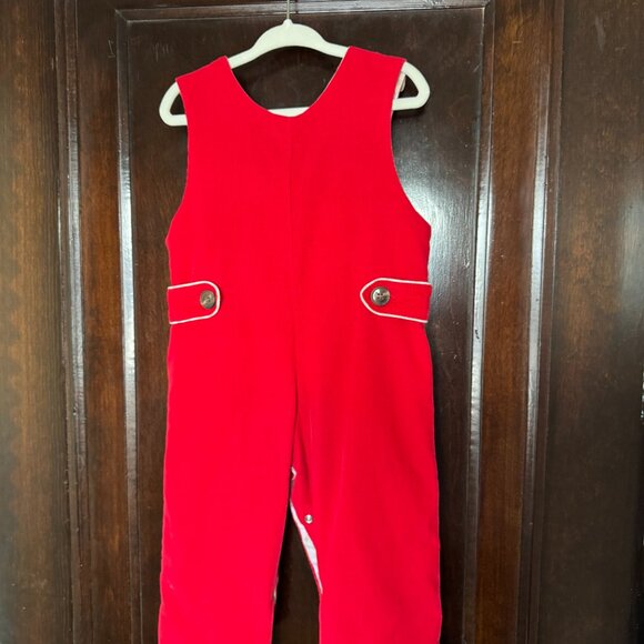 Beaufort Bonnet Red Corduroy Longall / Coverall - 12-18M - Picture 2 of 3